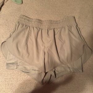 90 Degree By Reflex Women's Athletic Shorts in Tan